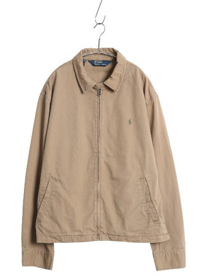 00s ポロ ラルフローレン スイングトップ ジャケット メンズ XXL / 古着 オールド コットン ブルゾン フルジップ ジャンパー 大きいサイズ