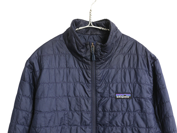 パタゴニア ナノ パフ ジャケット メンズ S / 古着 20年製 中綿 ナイロン キルティング フルジップ パッカブル アウター ブルゾン ネイビー