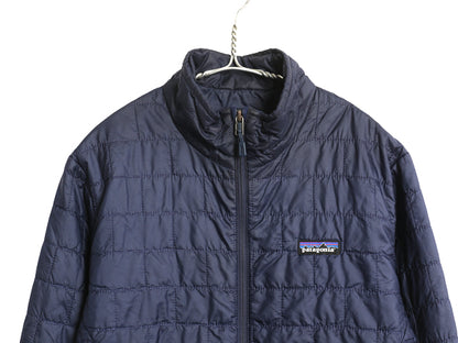 パタゴニア ナノ パフ ジャケット メンズ S / 古着 20年製 中綿 ナイロン キルティング フルジップ パッカブル アウター ブルゾン ネイビー