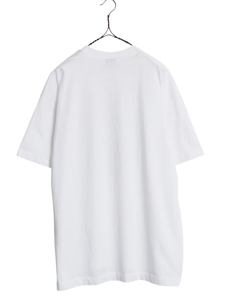 90s USA製 ★ 建築 トラス 構造 アート イラスト プリント Tシャツ メンズ XL 古着 オールド 当時物 企業物 グラフィック 大きいサイズ 白