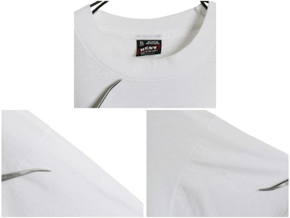 90s USA製 ★ 建築 トラス 構造 アート イラスト プリント Tシャツ メンズ XL 古着 オールド 当時物 企業物 グラフィック 大きいサイズ 白