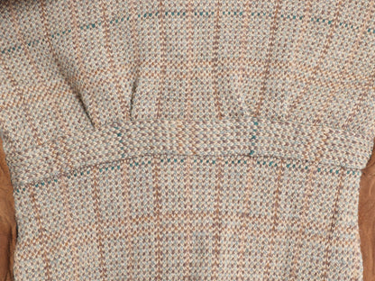 80s ラルフローレン 本革 レザー ニット ジャケット レディース L ポロ ヴィンテージ 鹿革 ディアスキン スウェード ハンティング セーター