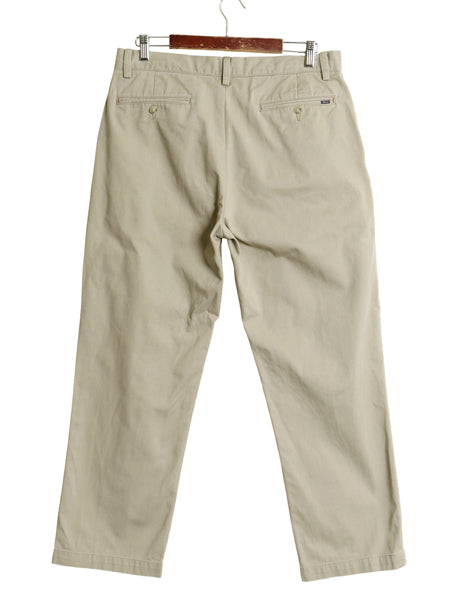 ポロ ラルフローレン チノ パンツ メンズ 34 30 古着 RELAXED FIT スラックス ノータック ストレート コットン アーミー タイプ 5ポケット