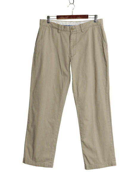 ポロ ラルフローレン チノ パンツ メンズ 34 30 古着 RELAXED FIT スラックス ノータック ストレート コットン アーミー タイプ 5ポケット