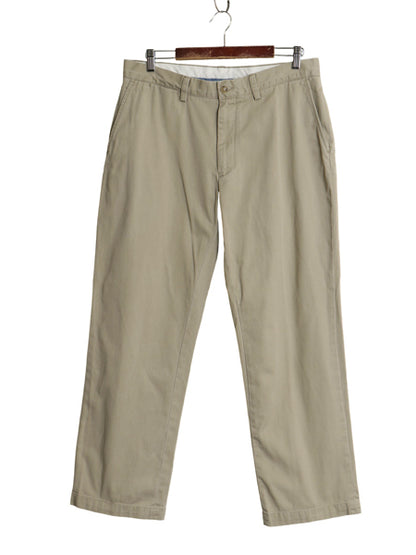 ポロ ラルフローレン チノ パンツ メンズ 34 30 古着 RELAXED FIT スラックス ノータック ストレート コットン アーミー タイプ 5ポケット