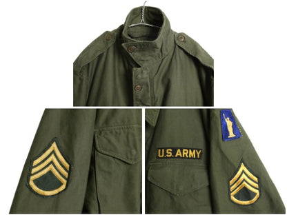 50s 米軍実物 US ARMY M-51 フィールド ジャケット LARGE REGULAR / 56年製 ヴィンテージ ミリタリー 軍物 初期 M51 ブルゾン ジャンパー