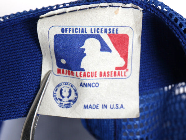 デッドストック 90s USA製 MLB オフィシャル メッツ メッシュ ベースボール キャップ フリーサイズ 帽子 オールド 大リーグ メジャーリーグ
