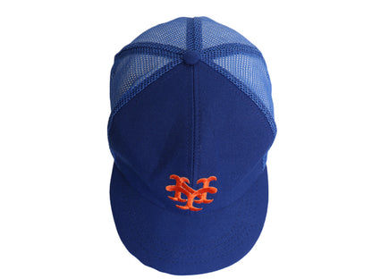 デッドストック 90s USA製 MLB オフィシャル メッツ メッシュ ベースボール キャップ フリーサイズ 帽子 オールド 大リーグ メジャーリーグ