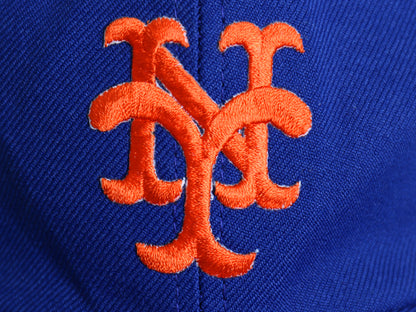 デッドストック 90s USA製 MLB オフィシャル メッツ メッシュ ベースボール キャップ フリーサイズ 帽子 オールド 大リーグ メジャーリーグ