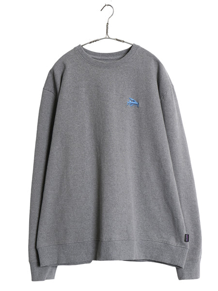 パタゴニア スモール フライング フィッシュ 刺繍 スウェット メンズ XXL / 18年製 クルーネック 裏起毛 トレーナー 大きいサイズ グレー