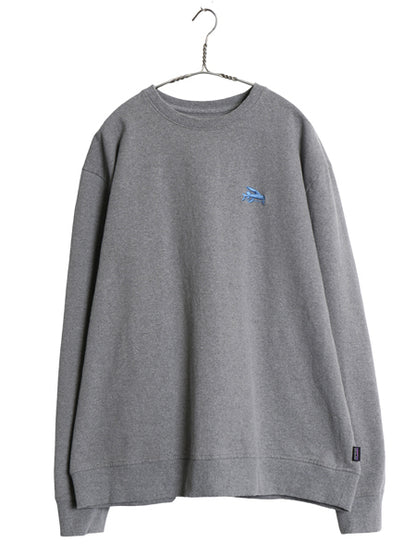 パタゴニア スモール フライング フィッシュ 刺繍 スウェット メンズ XXL / 18年製 クルーネック 裏起毛 トレーナー 大きいサイズ グレー