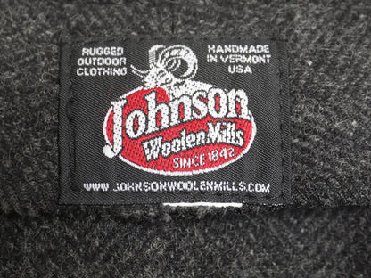 USA製 ジョンソン ツイード ウール テーラード ベスト メンズ S 程/ 古着 前開き 重ね着 ハンドメイド ノースリーブ ポケット付き グレー