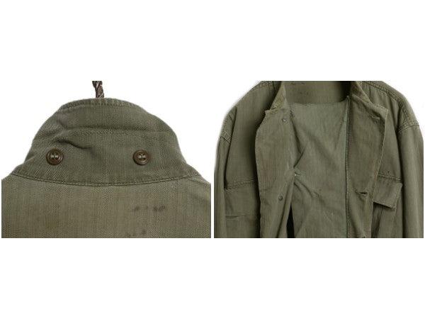 40s ★ 米軍実物 US ARMY M-43 ヘリンボーン ジャケット メンズ 38 / ヴィンテージ ミリタリー ユーティリティ HBT 13スター カバーオール