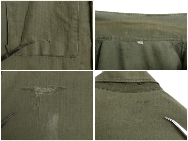 40s ★ 米軍実物 US ARMY M-43 ヘリンボーン ジャケット メンズ 38 / ヴィンテージ ミリタリー ユーティリティ HBT 13スター カバーオール