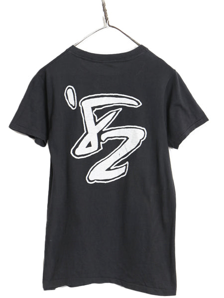 80s USA製 ZZ TOP 両面 プリント Tシャツ メンズ S 程/ ヴィンテージ イラスト グラフィック バンド ロック シングルステッチ 黒 当時物