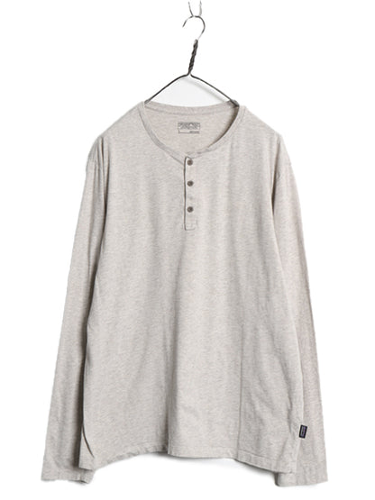 パタゴニア ヘンリーネック 長袖 Tシャツ メンズ L / 古着 20年製 ロンT オーガニック コットン カットソー インナー ロングスリーブ 無地