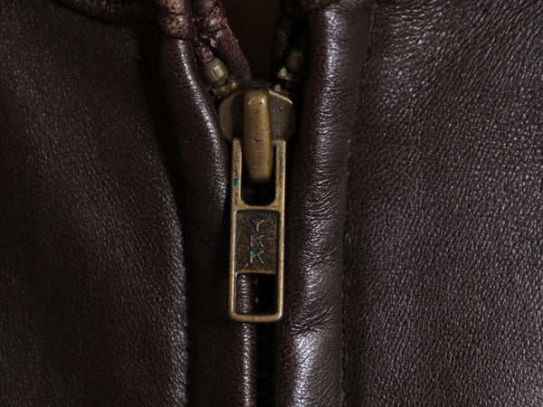 USA製 バーバリー ロンドン 本革 ラムレザー ジャケット メンズ S 革ジャン A-2 フライト タイプ 中綿 フルジップ ブルゾン スイングトップ