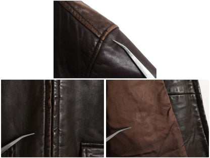 USA製 バーバリー ロンドン 本革 ラムレザー ジャケット メンズ S 革ジャン A-2 フライト タイプ 中綿 フルジップ ブルゾン スイングトップ