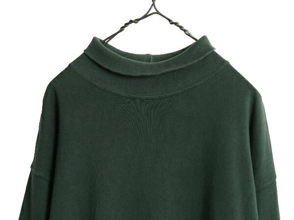 90s OLD GAP タートルネック 長袖 Tシャツ メンズ S / 90年代 オールド ギャップ ロンT ナンバリング ラガーシャツ 素材 ヘビーウェイト 緑