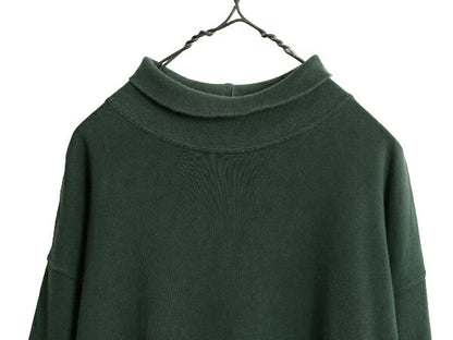90s OLD GAP タートルネック 長袖 Tシャツ メンズ S / 90年代 オールド ギャップ ロンT ナンバリング ラガーシャツ 素材 ヘビーウェイト 緑
