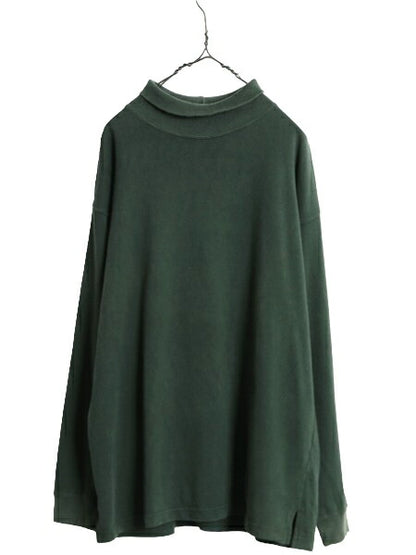 90s OLD GAP タートルネック 長袖 Tシャツ メンズ S / 90年代 オールド ギャップ ロンT ナンバリング ラガーシャツ 素材 ヘビーウェイト 緑