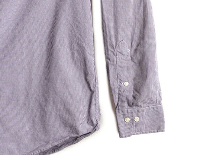 ポロ ラルフローレン ピン チェック 長袖 シャツ メンズ L 程/ 古着 POLO コットン ドレスシャツ ワイシャツ ビジネス ポニー無し Yシャツ