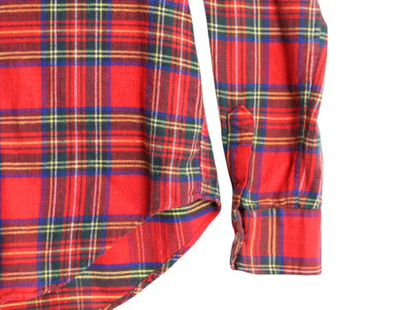 80s エルエルビーン チェック 長袖 フランネル シャツ レディース S / 古着 80年代 ヴィンテージ LLBean アウトドア ネルシャツ 長袖シャツ