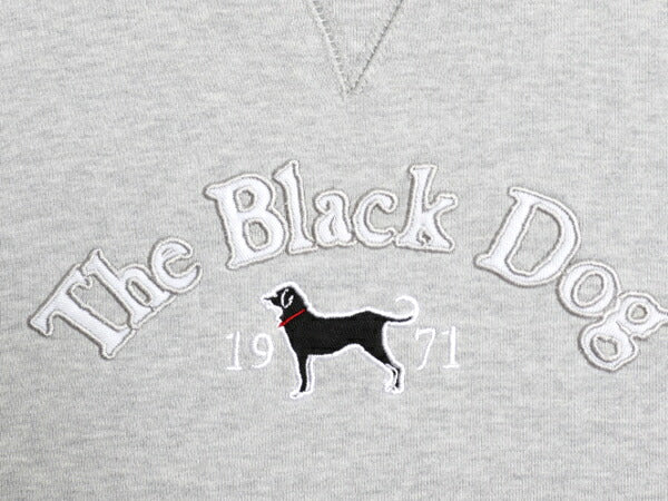 00s The Black Dog ドッグ 刺繍 スウェット メンズ レディース S / 古着 00年代 オールド ヘビーウェイト トレーナー 犬 裏起毛 前V グレー