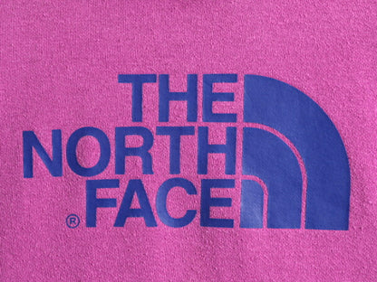 ■ ノースフェイス プリント スウェット フード パーカー ( レディース M ) The North Face プルオーバー トレーナー スエット 裏起毛 紫