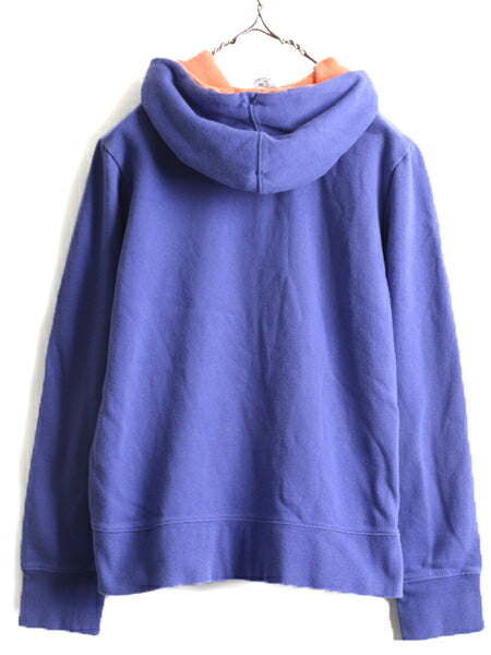 ■ ノースフェイス 2トーン プリント スウェット フード パーカー ( レディース M ) 古着 The North Face プルオーバー 裏起毛 パープル 紫
