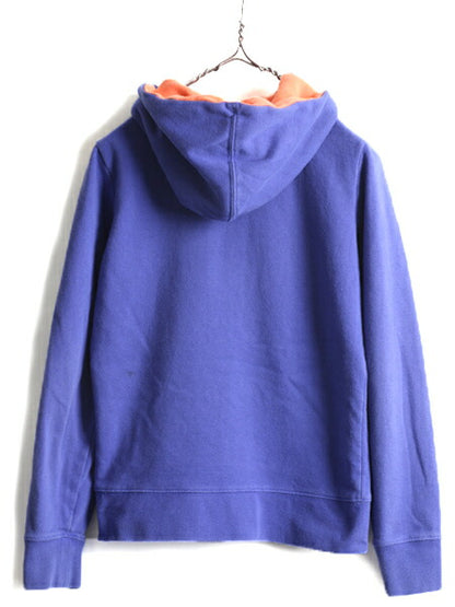 希少サイズ S ■ ノースフェイス 2トーン プリント スウェット フード パーカー ( レディース ) 古着 The North Face プルオーバー 裏起毛