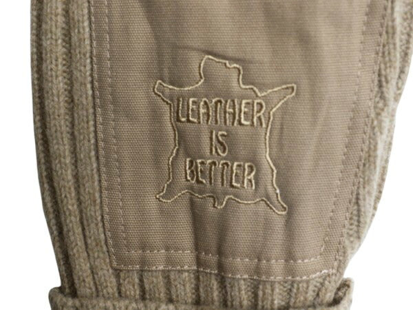 エルエルビーン ヘンリーネック コマンド ニット セーター メンズ M 古着 アウトドア リブ編み メリノ ラム ウール LLBEAN ベージュ 無地