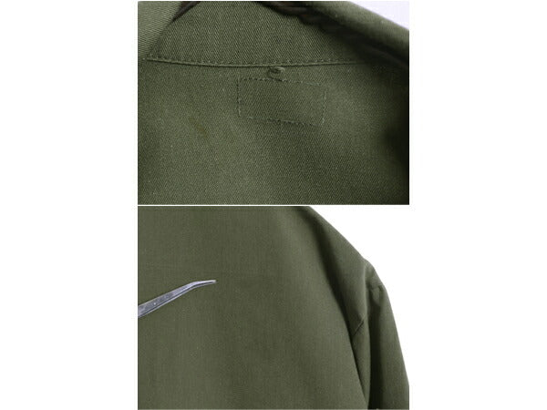 70s 米軍実物 USAF エアフォース ユーティリティ シャツ メンズ M 程/ 古着 ヴィンテージ ミリタリー 空軍 軍物 フルパッチ OG507 シャツ袖