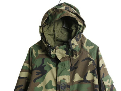 90s 米軍実物 US ARMY ECWCS ゴアテックス ウッドランドカモ 迷彩 ミリタリー ジャケット LARGE REGULAR オールド 96年製 1st GEN パーカー