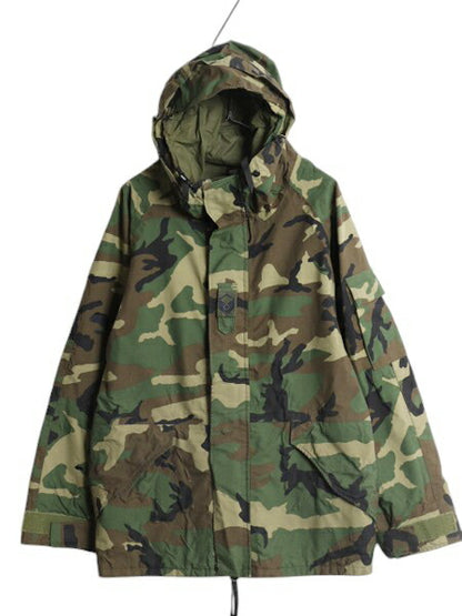 90s 米軍実物 US ARMY ECWCS ゴアテックス ウッドランドカモ 迷彩 ミリタリー ジャケット LARGE REGULAR オールド 96年製 1st GEN パーカー