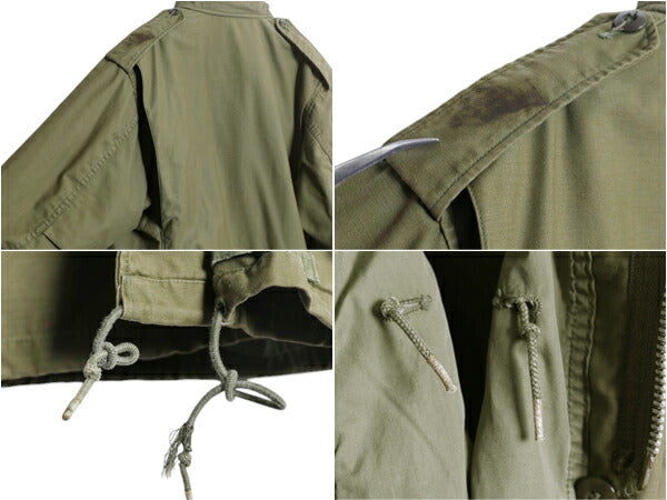70s 米軍実物 US ARMY M-65 フィールド ジャケット LARGE REGULAR / 古着 70年製 ヴィンテージ 2nd アルミ M65 軍物 ジャンパー ミリタリー