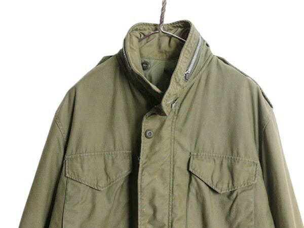 70s 米軍実物 US ARMY M-65 フィールド ジャケット LARGE REGULAR / 古着 70年製 ヴィンテージ 2nd アルミ M65 軍物 ジャンパー ミリタリー
