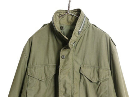 70s 米軍実物 US ARMY M-65 フィールド ジャケット LARGE REGULAR / 古着 70年製 ヴィンテージ 2nd アルミ M65 軍物 ジャンパー ミリタリー