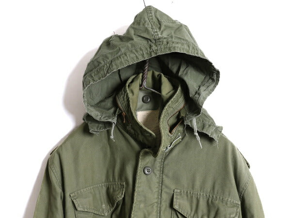 70s 80s 米軍実物 USMC M-65 フィールド ジャケット SMALL REGULAR 古着 ヴィンテージ ミリタリー マリンコープ ジャンパー 3rd ブラス M65