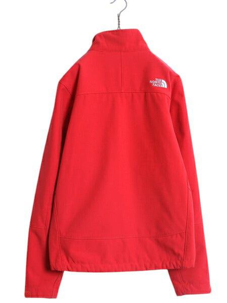 US企画 ノースフェイス APEX ソフトシェル ジャケット メンズ S 古着 ブルゾン ジャンパー フルジップ ハイネック 裏 フリース ストレッチ