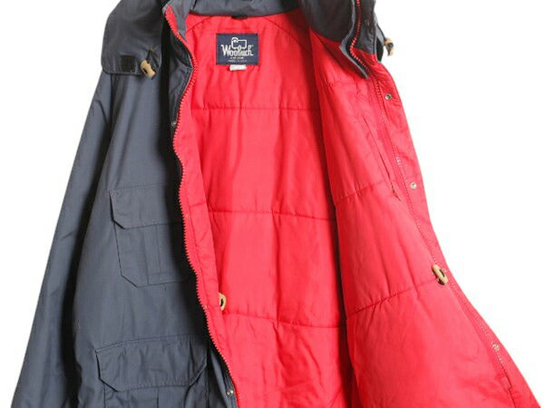 80s USA製 ウールリッチ 中綿 マウンテン パーカー ジャケット メンズ L ヴィンテージ WOOLRICH キルティング ライナー付き ハイネック 灰