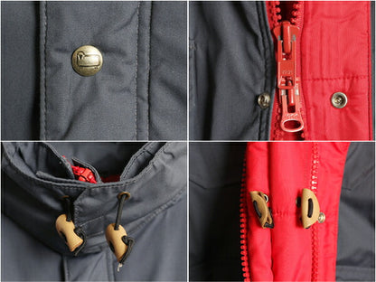 80s USA製 ウールリッチ 中綿 マウンテン パーカー ジャケット メンズ L ヴィンテージ WOOLRICH キルティング ライナー付き ハイネック 灰