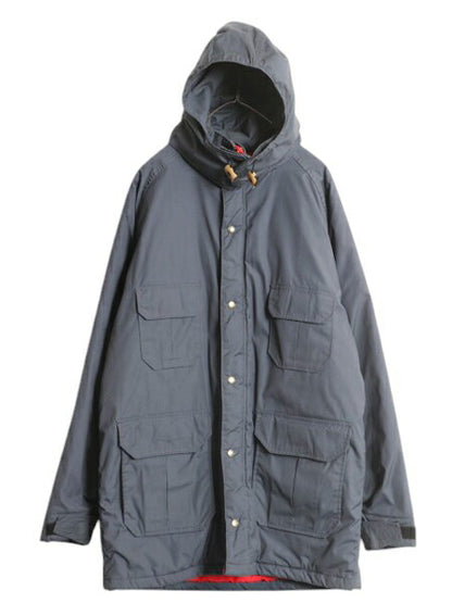 80s USA製 ウールリッチ 中綿 マウンテン パーカー ジャケット メンズ L ヴィンテージ WOOLRICH キルティング ライナー付き ハイネック 灰