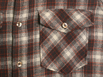 70s USA製 ウールリッチ チェック 長袖 ウール シャツ メンズ M 古着 ヴィンテージ 旧タグ WOOLRICH 長袖シャツ ポケット付き マルチカラー