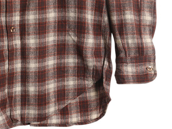 70s USA製 ウールリッチ チェック 長袖 ウール シャツ メンズ M 古着 ヴィンテージ 旧タグ WOOLRICH 長袖シャツ ポケット付き マルチカラー