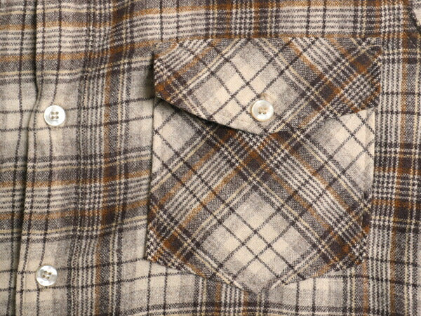 70s USA製 ウールリッチ チェック 長袖 ウール シャツ メンズ L 古着 ヴィンテージ 白タグ WOOLRICH 長袖シャツ ポケット付き マルチカラー