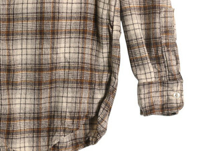 70s USA製 ウールリッチ チェック 長袖 ウール シャツ メンズ L 古着 ヴィンテージ 白タグ WOOLRICH 長袖シャツ ポケット付き マルチカラー