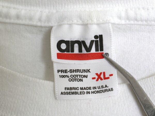 00s アニマル アート プリント Tシャツ メンズ XL 古着 オールド メッセージ イラスト グラフィック ヘビーウェイト ホワイト 大きいサイズ