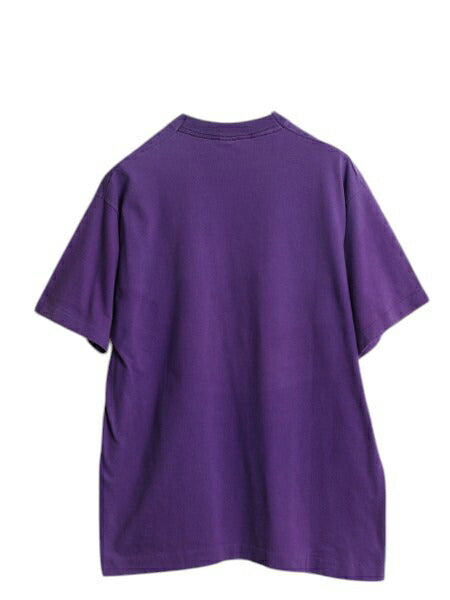 90s USA製 キャラクター イラスト プリント Tシャツ メンズ L / 古着 オールド グラフィック シングルステッチ ヘビーウェイト ゆったり 紫