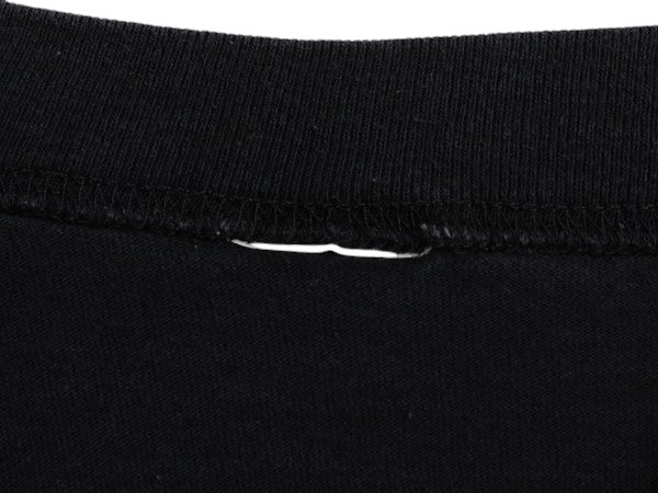 90s ワーナー タズマニアンデビル プリント 長袖 Tシャツ メンズ S 程 古着 オールド ロンT モックネック キャラクター イラスト ブラック